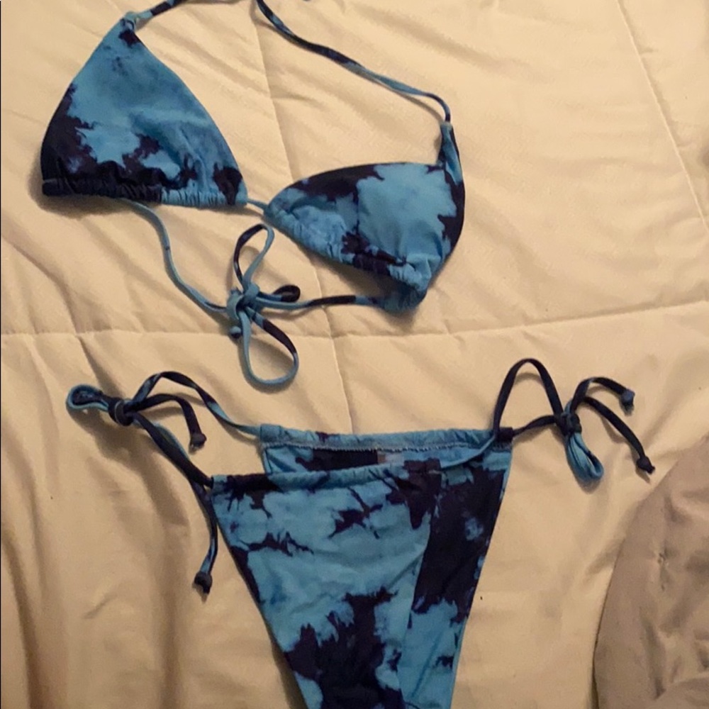 Tie dye bathing suit